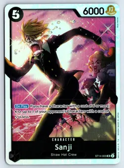 Sanji ST14-003 One Piece Starter Deck 14: 3D2Y Super Rare Near Mint - Image 1