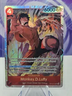 Monkey.D.Luffy OP16-015 Super Rare The Time of Battle One Piece Foil NM - Image 1
