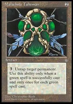 Malachite Talisman - Light Play MTG Ice Age - Image 1