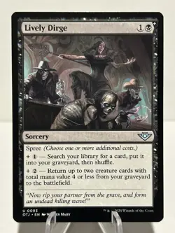 Lively Dirge 93 U Outlaws of Thunder Junction NM MTG - Image 1