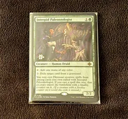 Magic The Gathering Intrepid Paleontologist 0193 Foil Rare 2023 Pre-Release - Image 1