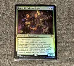 Magic The Gathering Intrepid Paleontologist 0193 Foil Rare 2023 Pre-Release - Image 2