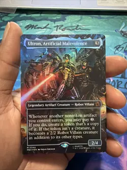 Ultron, Artificial Malevolence (Borderless) (0344) Marvel Super Heroes Foil - Image 1