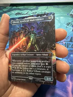 Ultron, Artificial Malevolence (Borderless) (0344) Marvel Super Heroes Foil - Image 3