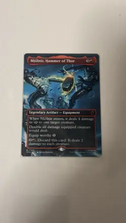 Mjolnir, Hammer of Thor (Borderless) Mythic 0339 Marvel Super Heroes NM - Image 1