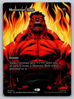 Monstrous Rage (Borderless) Marvel Universe Eternal-Legal Regular - Image 1
