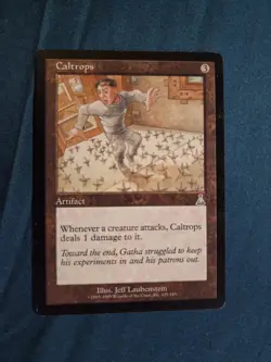 MTG Caltrops Urza's Destiny Regular Very Light Play - Image 1