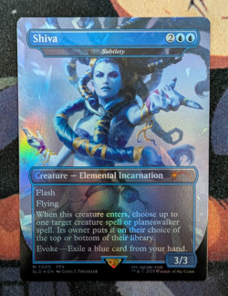 MTG Shiva Subtlety Rainbow Foil Secret Lair Drop Final Fantasy English 7005 - Image 1