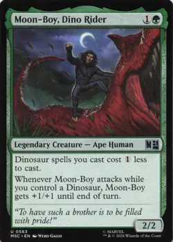 Moon-Boy, Dino Rider 563 Commander: Marvel Super Heroes MTG NM/M - Image 1