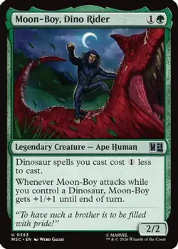 Moon-Boy, Dino Rider 563 Commander: Marvel Super Heroes MTG NM/M - Image 3