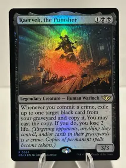 Kaervek, the Punisher 92 R Outlaws of Thunder Junction FOIL NM MTG - Image 1