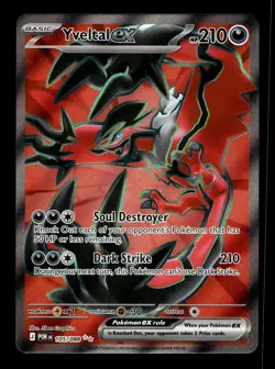 YVELTAL EX 105/088 ULTRA RARE PERFECT ORDER POKEMON HOLO NM - Image 1