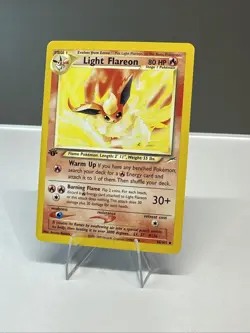 Light Flareon 46/105 Neo Destiny 1st Edition 2000 Pokemon MP - Image 1