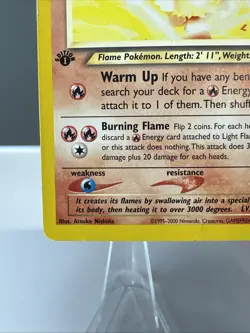 Light Flareon 46/105 Neo Destiny 1st Edition 2000 Pokemon MP - Image 4