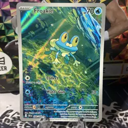 Froakie 088/086 Illustration Rare ME04: Chaos Rising Pokemon Holo NM Full Art! - Image 1