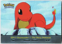 EP11 Charmander Foil - The Stray Pokemon #133 Topps Blue Logo Series 2 NM - Image 2
