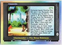 EP11 Charmander Foil - The Stray Pokemon #133 Topps Blue Logo Series 2 NM - Image 3