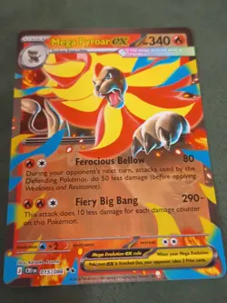 Mega Pyroar ex 015/086 Double Rare Pokemon Chaos Rising ME04 NM - Image 1
