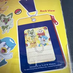 Pikachu Pokemon Asia exclusive card holder lanyard TCG Brand New - Image 5