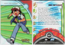 Ash Ketchum Foil #118 Topps Blue Logo Series 2 Pokemon NM - Image 1