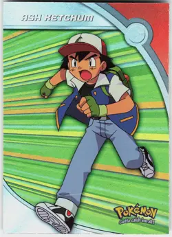 Ash Ketchum Foil #118 Topps Blue Logo Series 2 Pokemon NM - Image 2
