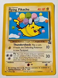 Pokemon Card - TCG Flying Pikachu Promo Regular Card #25 - Image 1