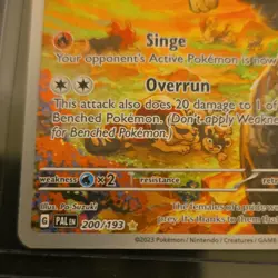 The Pokemon Company Pyroar 200/193 SV02 Paldea Evolved Illustration Rare Holo EN - Image 5