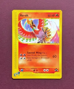Pokemon 2002 Black Star Promo #52 Ho-oh, Wizards WOTC TCG Vintage English NM-LP - Image 1