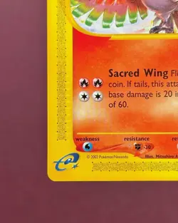 Pokemon 2002 Black Star Promo #52 Ho-oh, Wizards WOTC TCG Vintage English NM-LP - Image 5