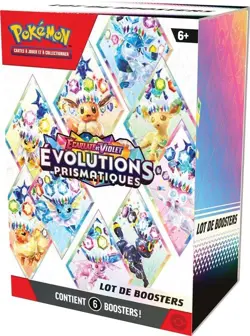 POKEMON BUNDLE EV 8.5 EVOLUTIONS PRISMATIQUES 6 BOOSTERS EN FRANCAIS - Image 1