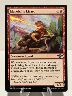 Magebane Lizard 134 U Outlaws of Thunder Junction NM MTG - Image 1