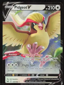 Pokemon TCG SWSH11: Lost Origin #137/196 Pidgeot V NM - Image 1