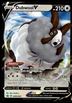 Pokemon TCG SWSH: Sword & Shield Promo Cards #SWSH049 Dubwool V NM - Image 1