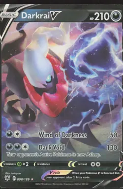 Pokemon TCG SWSH10: Astral Radiance #098/189 Darkrai V MP - Image 1