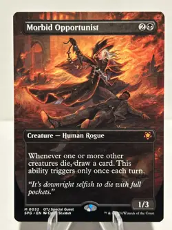 Morbid Opportunist (Borderless) 32 M Special Guests NM MTG - Image 1