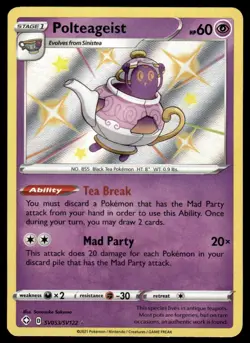 Pokemon TCG Shining Fates #SV053/SV122 Polteageist NM - Image 1