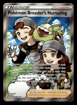 Pokemon TCG Darkness Ablaze #188/189 Pokemon Breeder's Nurturing (Full Art) NM - Image 1