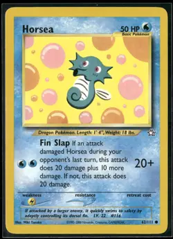 Pokemon - Horsea 62/111 Neo Genesis LP - Image 1