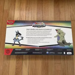 Pokemon Prismatic Evolutions Lucario EX and Tyraniatar EX Premium Collection Box - Image 2
