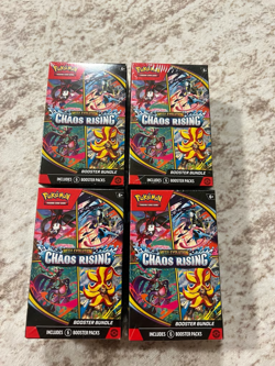 Pokemon TCG ME04: Chaos Rising Booster Bundle Lot of 4 New Sealed - Image 1
