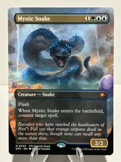 Mystic Snake (Borderless) 35 M Special Guests NM MTG - Image 1
