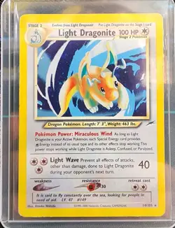 Light Dragonite - 14/105 - Holo Rare - Neo Destiny - Pokemon Card - LP to MP - Image 2