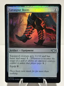 Lavaspur Boots 243 U Outlaws of Thunder Junction FOIL NM MTG - Image 1