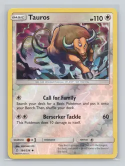 Tauros Uncommon Reverse Holo SM - Unified Minds 164/236 LP - Image 1