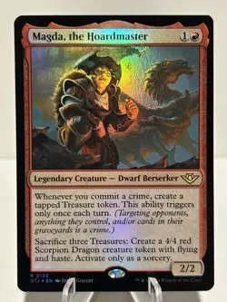 Magda, the Hoardmaster 133 R Outlaws of Thunder Junction FOIL NM MTG - Image 1