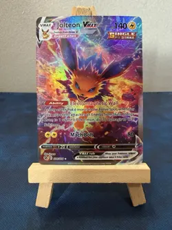 Jolteon Vmax Pokemon Card TCG DISPLAY ART CARD - Image 1