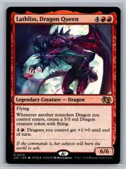 Magic MTG Foundations Jumpstart Lathliss, Dragon Queen (Anime) #0074 TCG CCG - Image 1