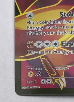 Charizard EX Full Art Ultra Rare Holo 100/106 Flashfire Pokemon Card English - Image 2