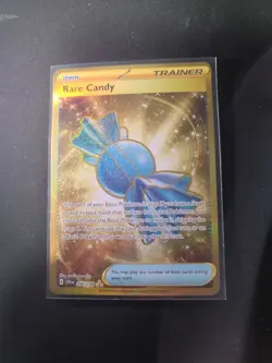 Pokemon TCG Rare Candy 256/198 Gold Card Scarlet & Violet NM/M Hyper Rare - Image 1