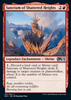 Sanctum of Shattered Heights - Near Mint MTG Magic 2021 Core Set - Image 1